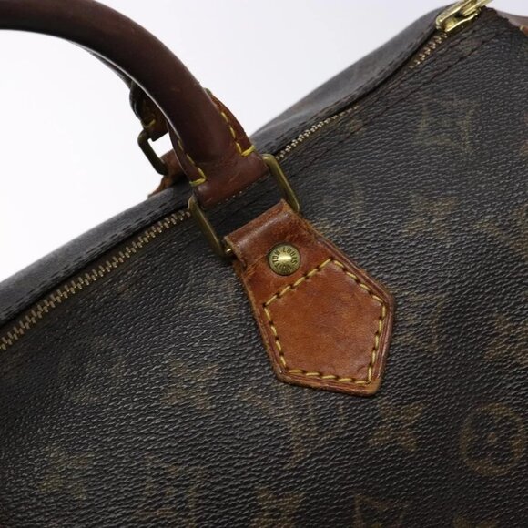 LOUIS VUITTON Monogram Speedy 30 Hand Bag M41526 LV Auth 135166 - Picture 10 of 16